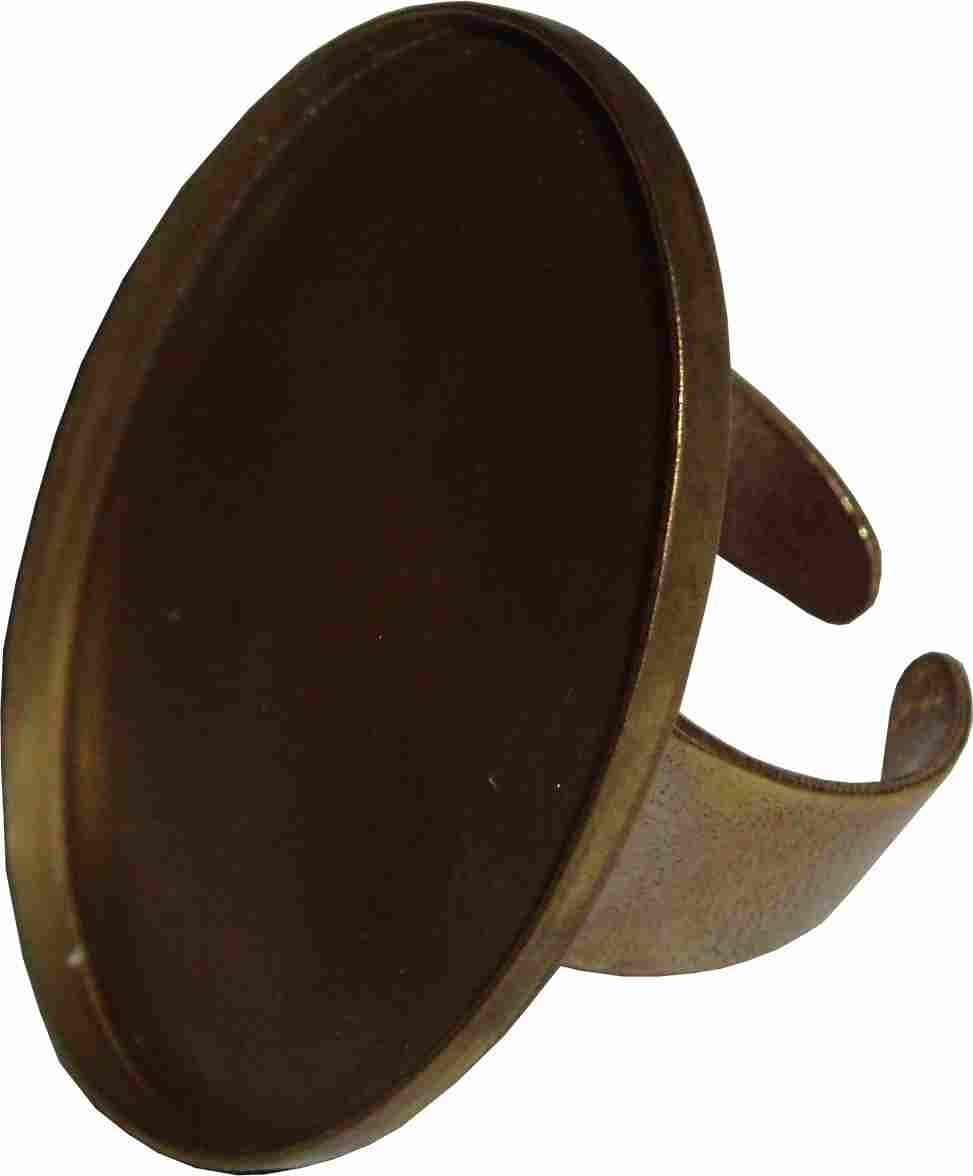 Base metal ring 30x40 oval setting